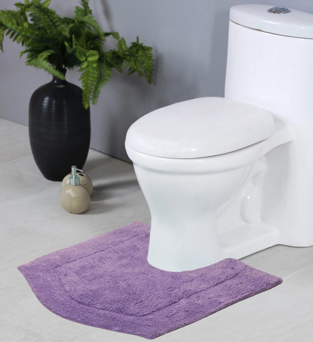Absorbent Weavers Wash Rugs, Waterford Dry, Contour, 20" Rug Cotton Extra 20" 100% Carpet, rugs Machine and Plush Bath Purple Collection Bathroom x Home Bath Rug, bath Tufted for Non-Slip Bath Floor,