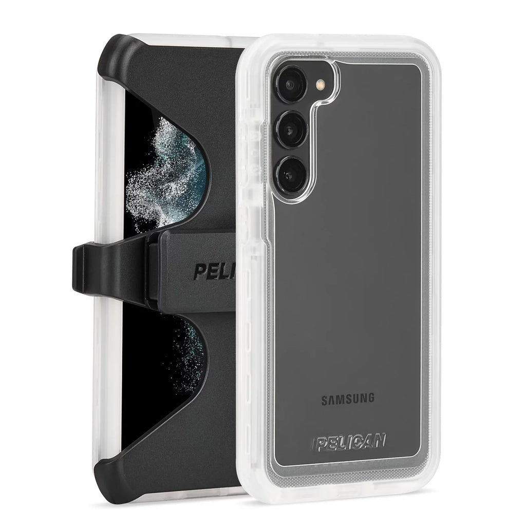 '- Holster Belt with Voyager S23 Series Pelican Case Clip Clear Plus Galaxy