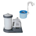 2500 Filter Skimmer Intex Pool Cartridge Clear Wall GPH Krystal Pump and Mounted