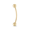 10k Solid Barbell Gold Yellow