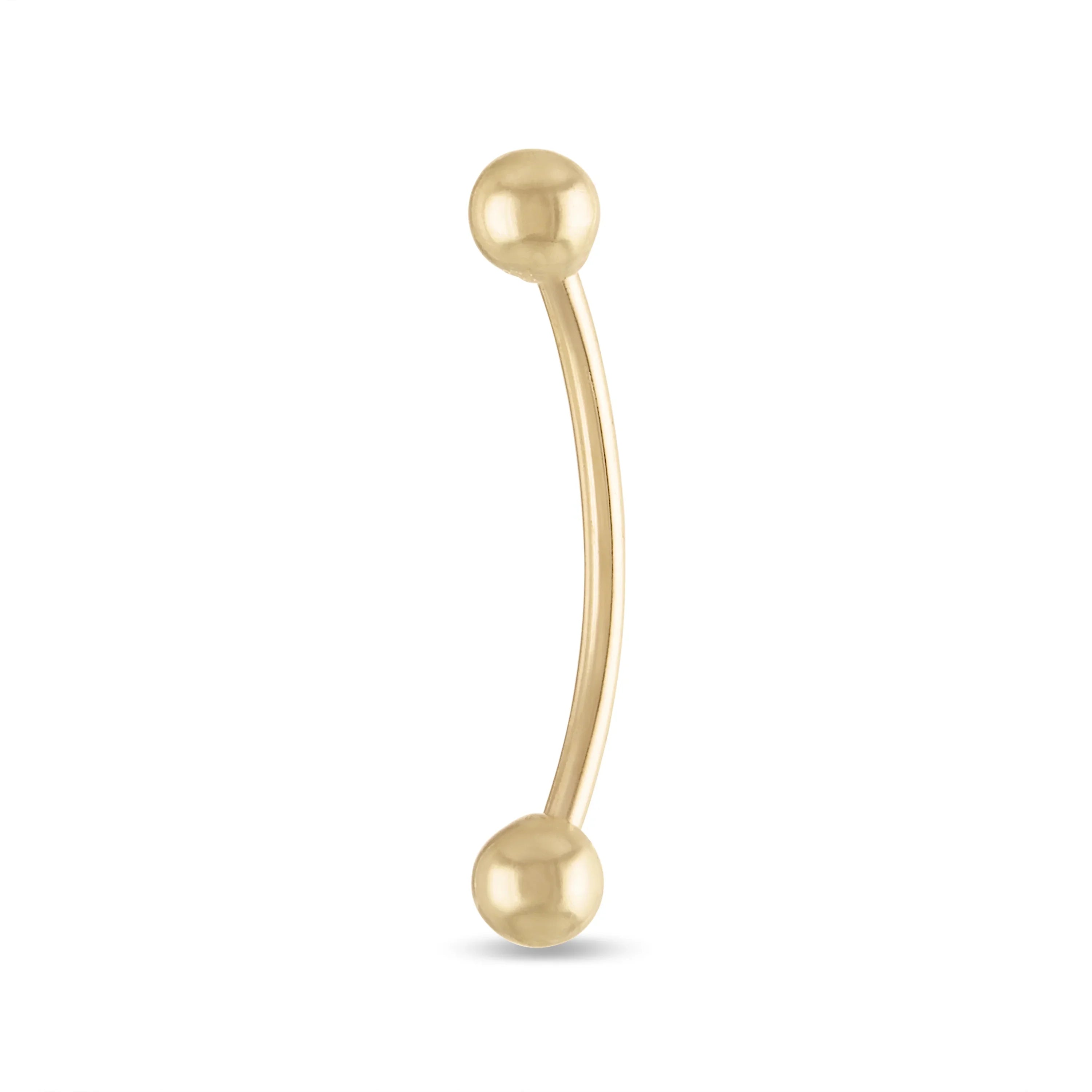 10k Solid Barbell Gold Yellow