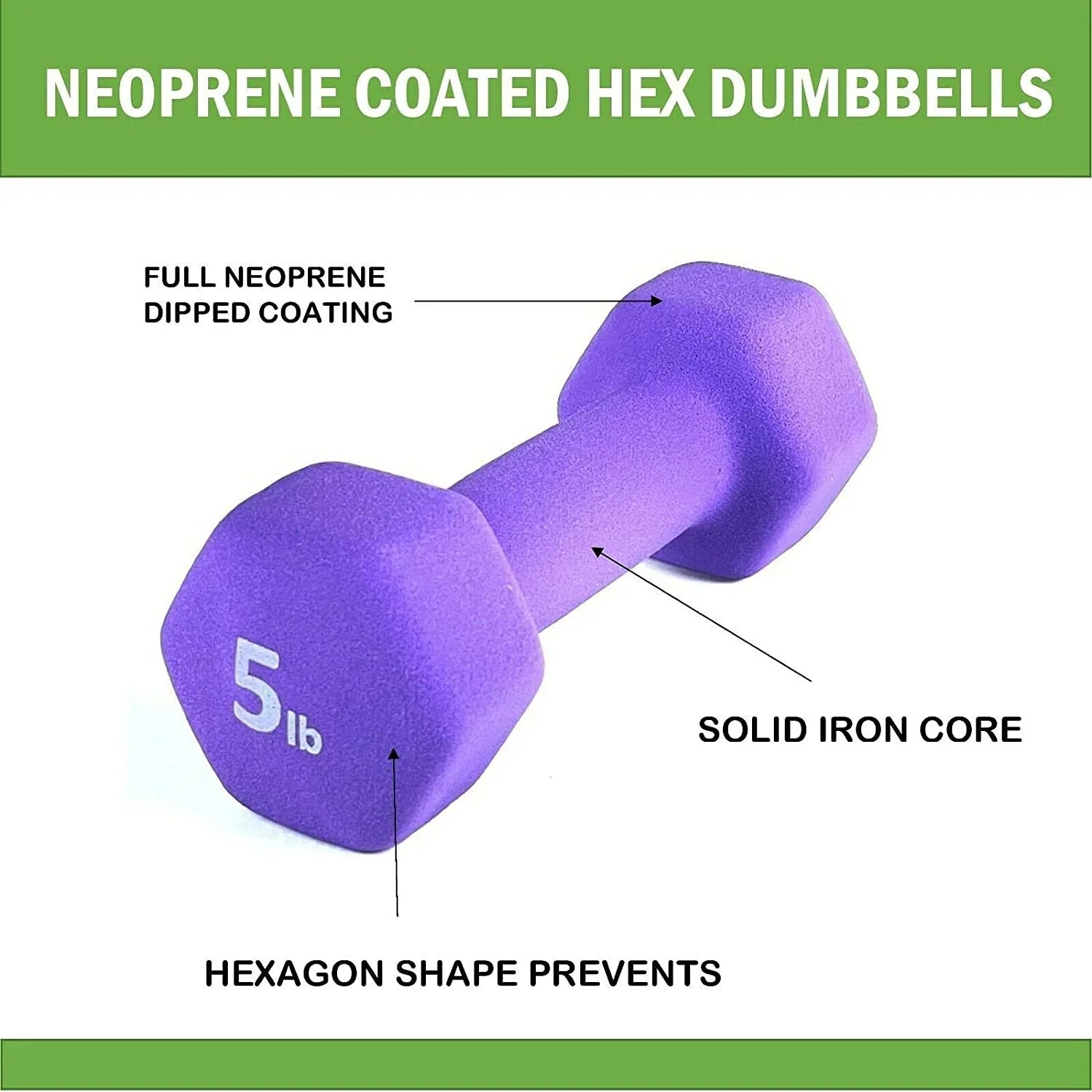Hand Coated Set Dumbbell Neoprene Weight