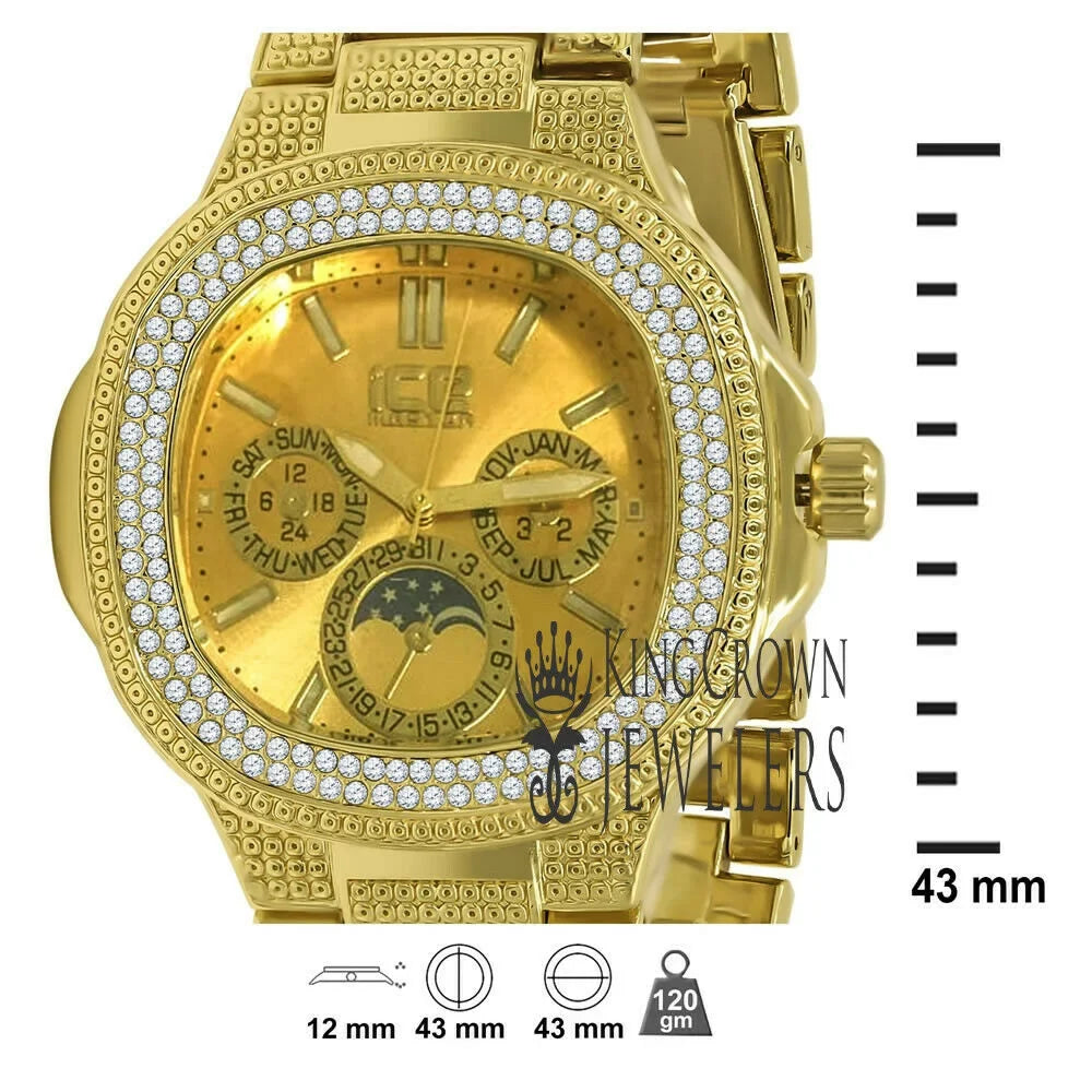 Rodeo Resistance Watch Metal Diamonds Simulated Jojino 14K Gold Jojo Joe Tone Yellow Band liquid