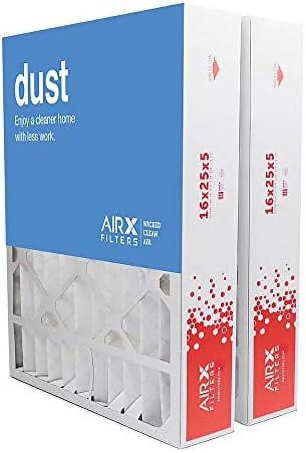 2-Pk, For Furne Dust CF200D1625, Air The Made In Replement Filter 8 HV MERV CF200A1008 FC100A1029 16X25x5