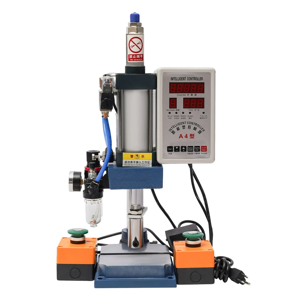 Adjustable with Punch Pneumatic Machine Press Equipment Controller, 440lb Digital New 4V210-8