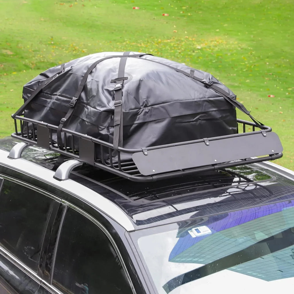 Bag, Down Tie Rooftop Eyoloty Capacity, 64"x SUV, 39" Roof Waterproof Car Strap, Carrier and Basket Luggage Cargo Rack, Net, for Duty Rack Top Extension with Holder 150lb Heavy Construction Steel