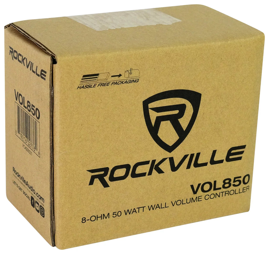 Stereo+8 Audio Rockville Home 4-Room Kit 8" White Controls Ceiling Speakers+Wall