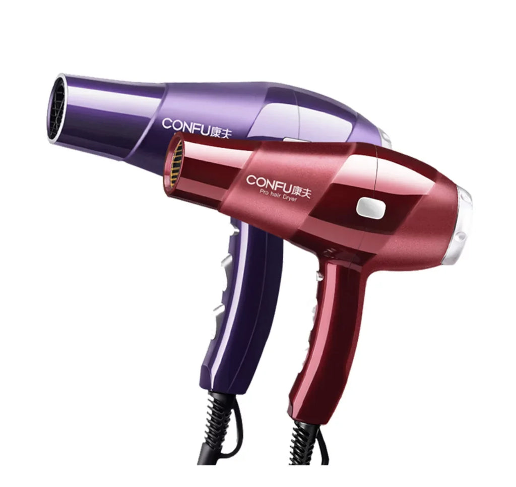 Hair Dryer, and Cool Power 3 Hair Dryer, Dryers Function 2 air Shinier hot Heat Button, Settings, for Speed Concentrator cold CONFU Nozzle(Red) Results, and Ionic Shot Women, 2300W for High