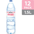 Count evian Spring 50.7 Natural 12 liquid, Oz, Bottles Fl
