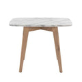 x Table Legs in. Carrara White Marble Cima Italian Oak 21 with 12 Rectangular