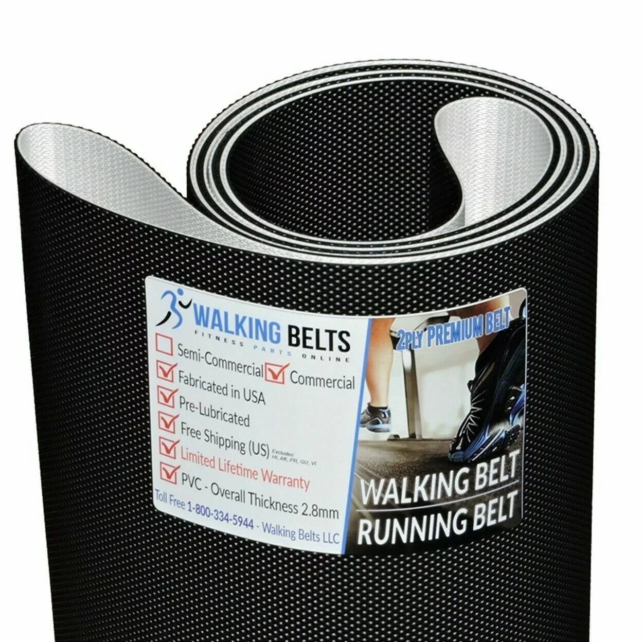Premium AGKL Precor 2Ply Walking Retail 9.35-07 Belt Treadmill Serial