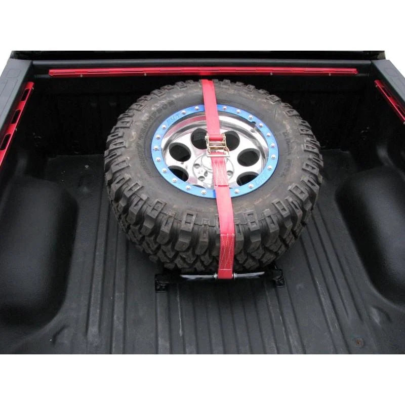 Carrier N-Fab Black | Black Bed Rapid Mounted | RealTruck | Strap Gloss Fit Bm1Tsbk Tire With Universal by Strap
