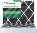 Filterbuy AC with Furnace Carbon 14x18x1 HVAC Air Pleated Filters MERV (6-Pack) 8 Activated Eliminator Odor