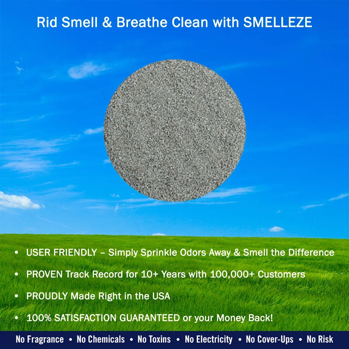 Safely Stench Out Eco Pee 50 & lb. Get Granules Additive: Odor Removal Litter SMELLEZE Poop Cat