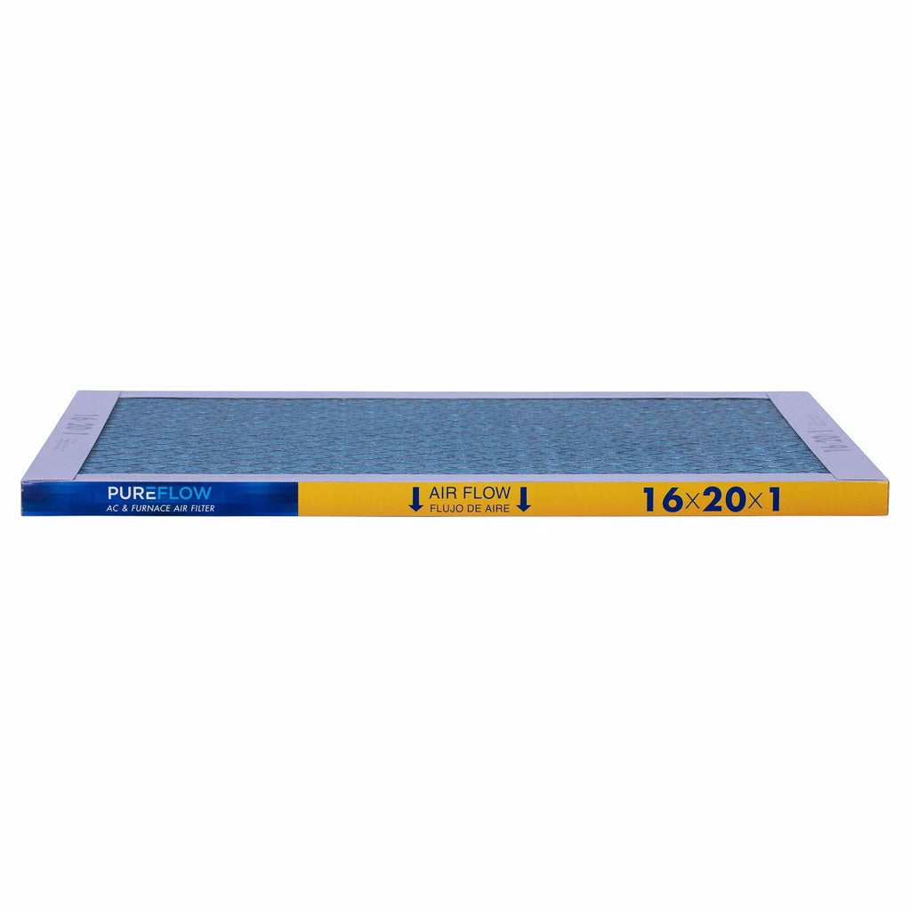 Filtration Technology, of 16x20x1, 4 Filter Air Home Furnace MERV-13 Advanced with Pack-of-2 PureFlow, Layers