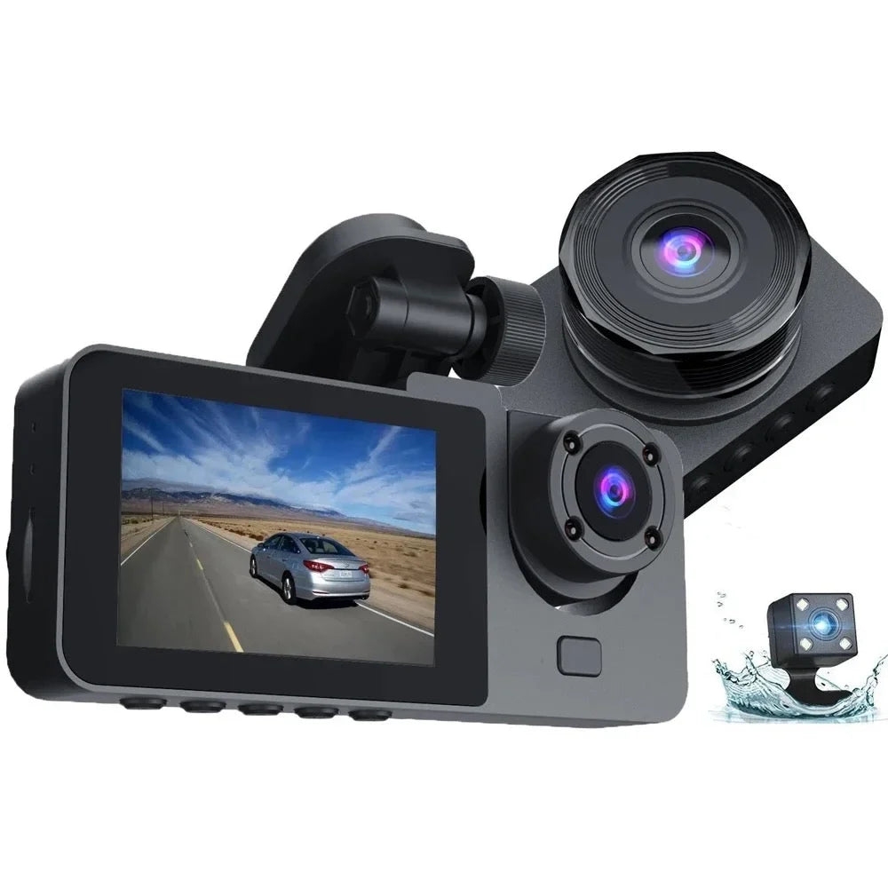 Car Video Recorder. Vision Camera 3 Dash Night DVR Car