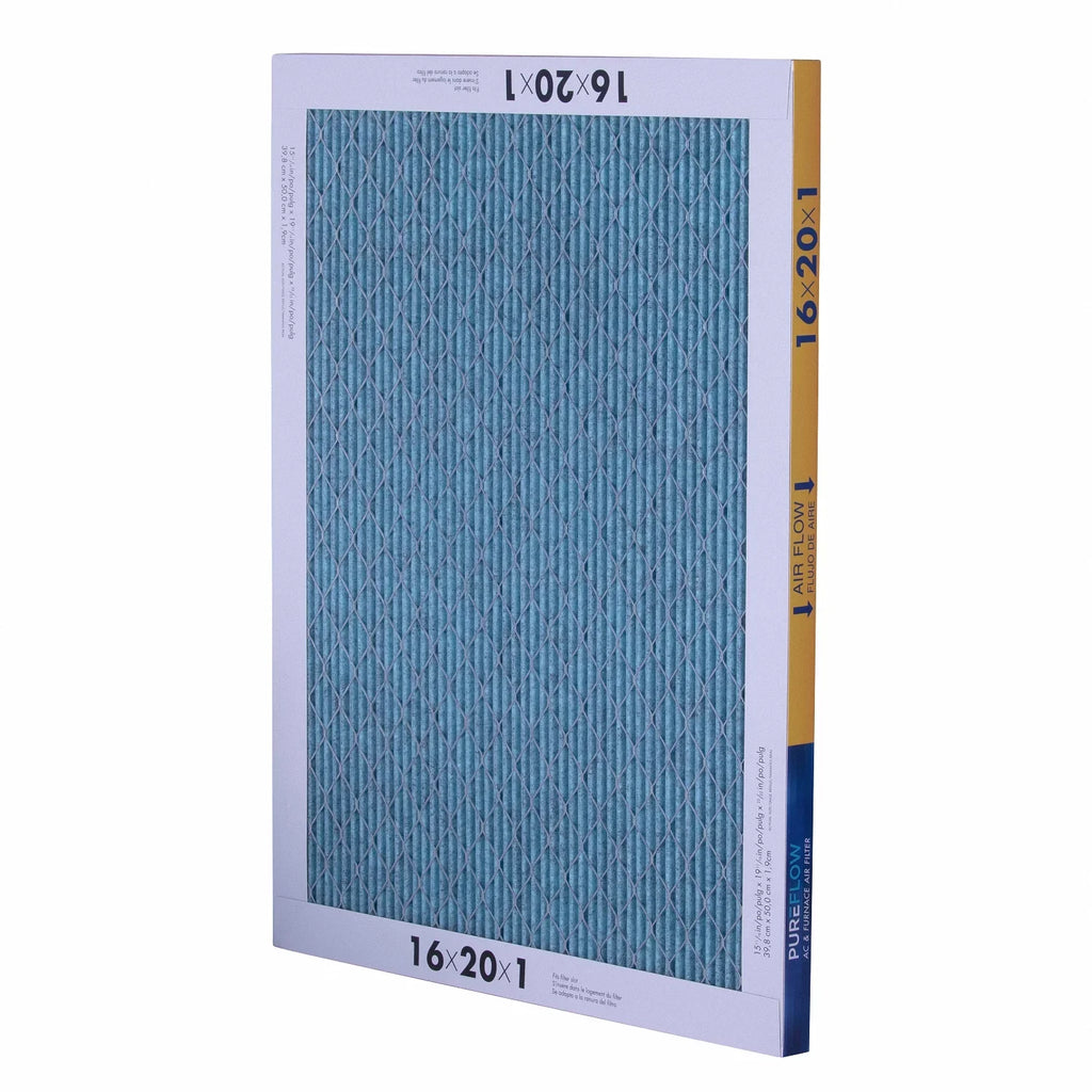 Filtration Technology, of 16x20x1, 4 Filter Air Home Furnace MERV-13 Advanced with Pack-of-2 PureFlow, Layers