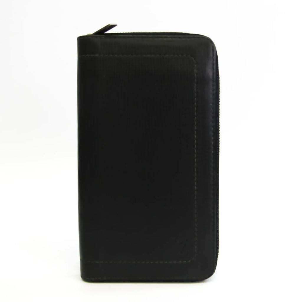 (Good) Zippy Organizer Wallet Utah Leather (bi-fold) M97026 Pre-Owned Basalt Men's Long