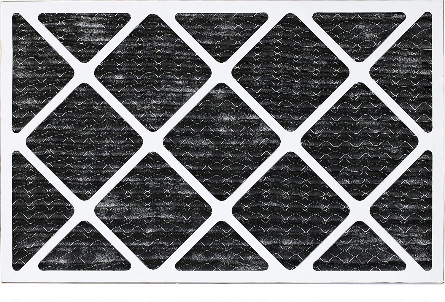 Filterbuy 8 HVAC Furnace (5-Pack) AC Carbon Eliminator Air Odor Pleated Activated MERV 20x30x1 Filters with