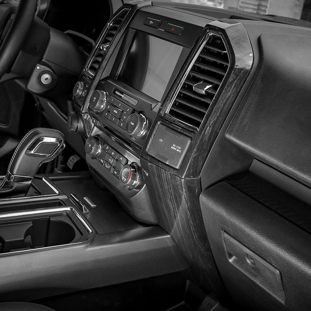 pcs Car F150 ABS Teledu Console 8 Trims m Cover Center Interior