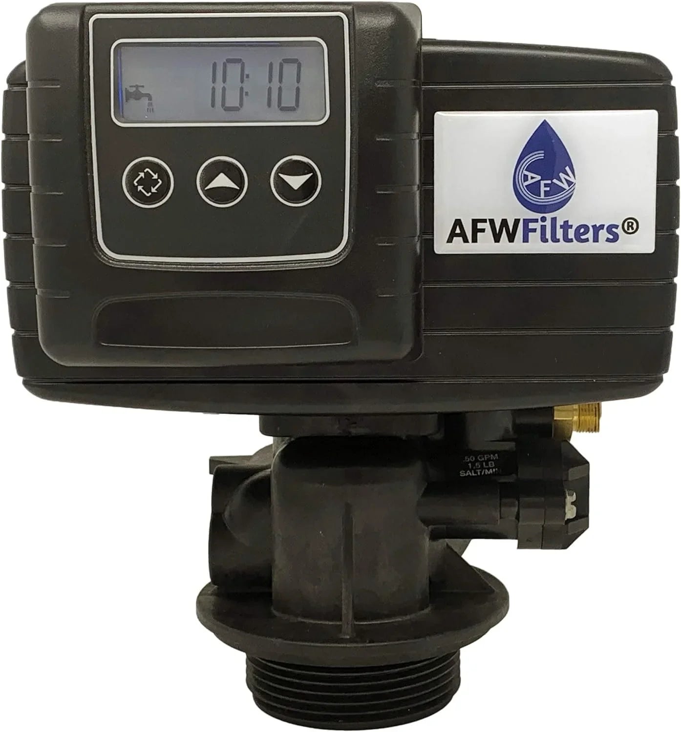 Iron Foot Home MNPT Whole 2 Mesh Pro 64k liquid Fine AFWFilters Softener and 1" with Connection, Plastic Blue Resin, Tanks cubic