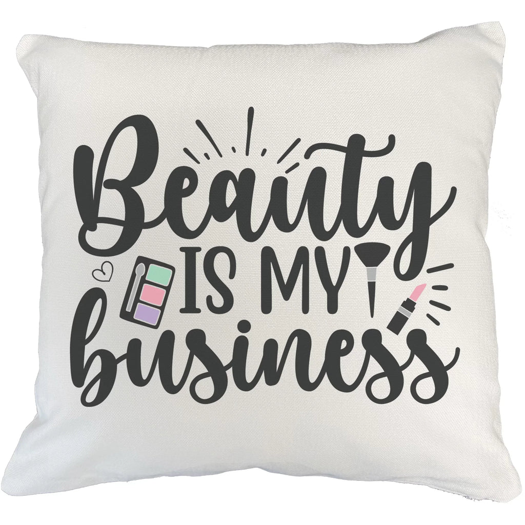 & Beauty or IN Makeup 20X20 Beauty - Cosmetologist, Lovers, w/ Merch Makeup Design Cover, Palette, Pillow Gift White Pink Brush Is Themed Business My for for Artist Lipstick Eyeshadow