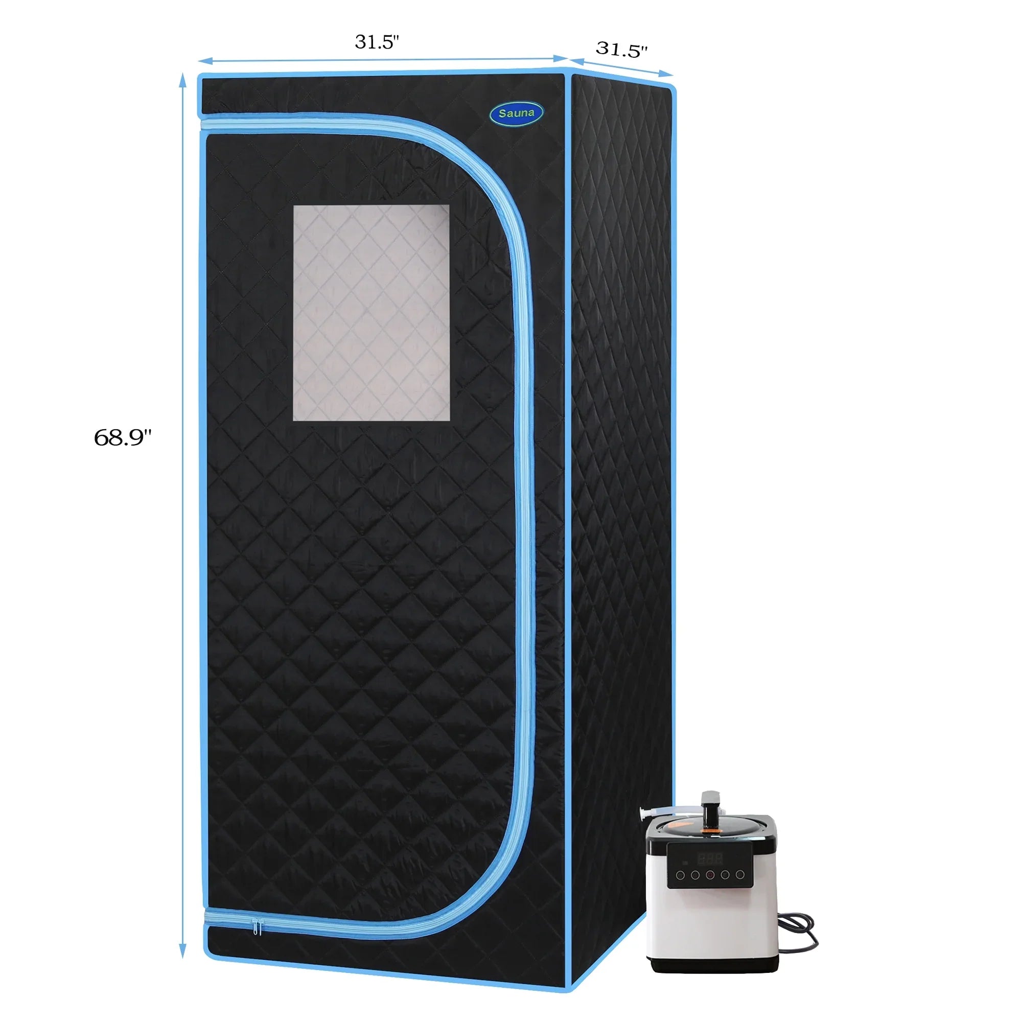 With black Steam Spa Sauna Cheelom Sauna Tent Home Sauna，Portable Body Full Box