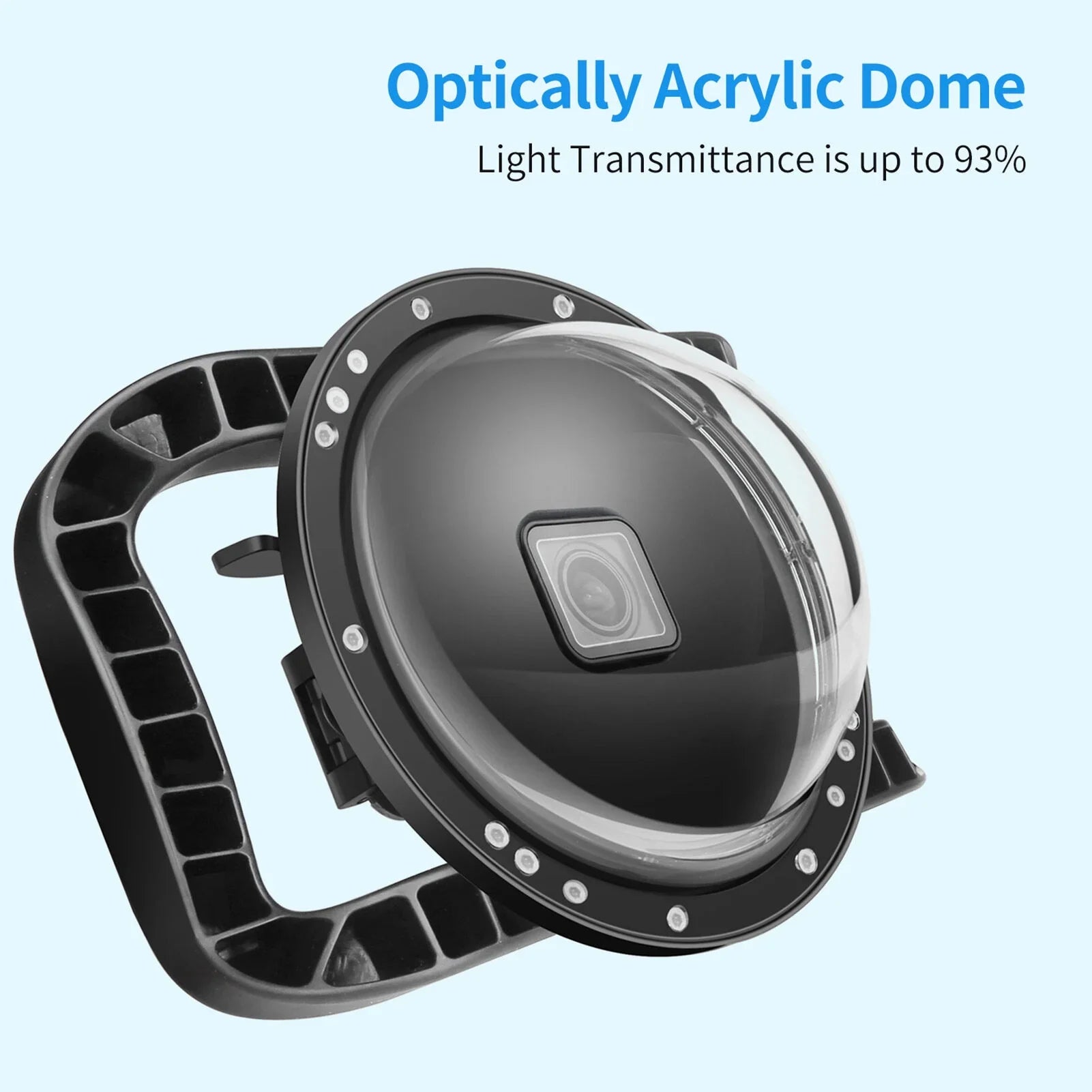 Port,Camera Case Eryue Dome 180° Mashem Handle Camera Waterproof Case Case Handle Port 180° 9 10 Dual Port 45m 45m Wide Camera Waterproof Dual Port Camera Ive Case SHOOT 9