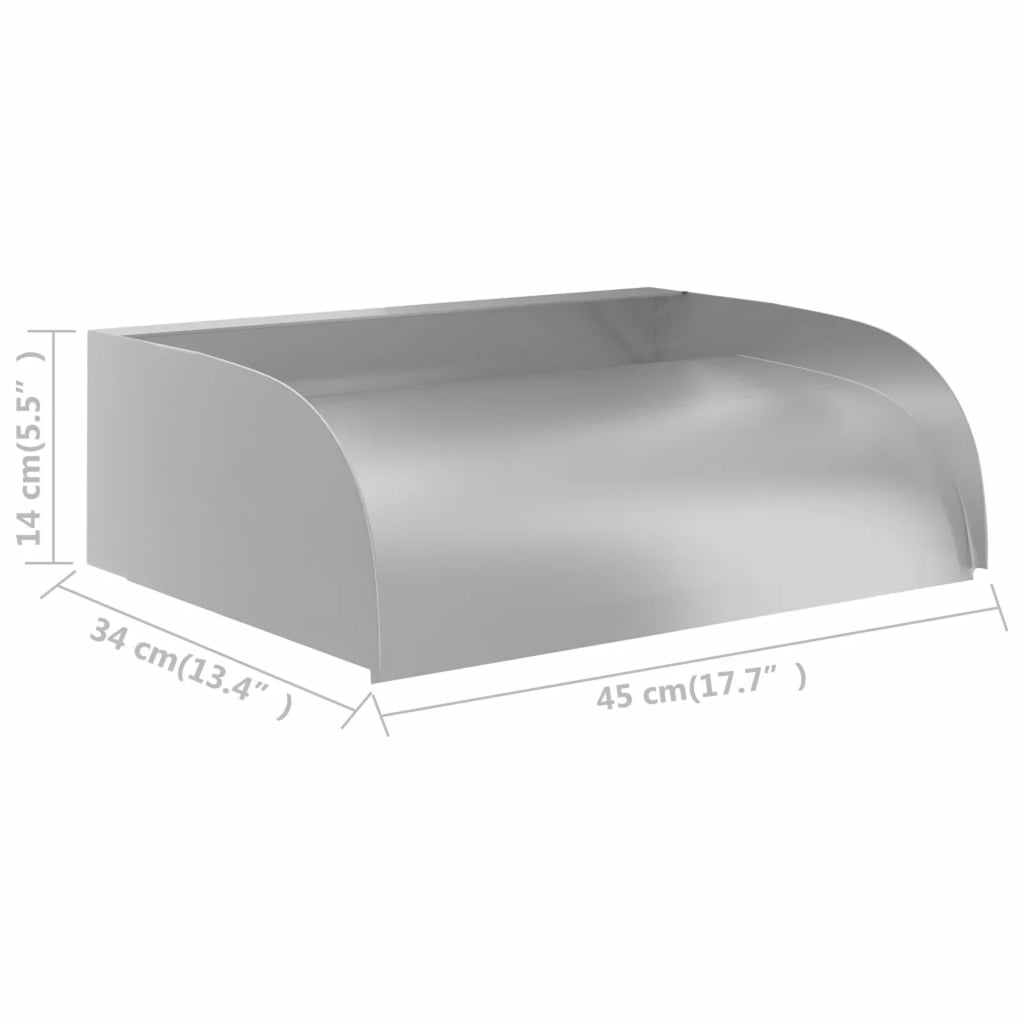 304 Steel 17.7"x13.4"x5.5" Walmeck Stainless Waterfall