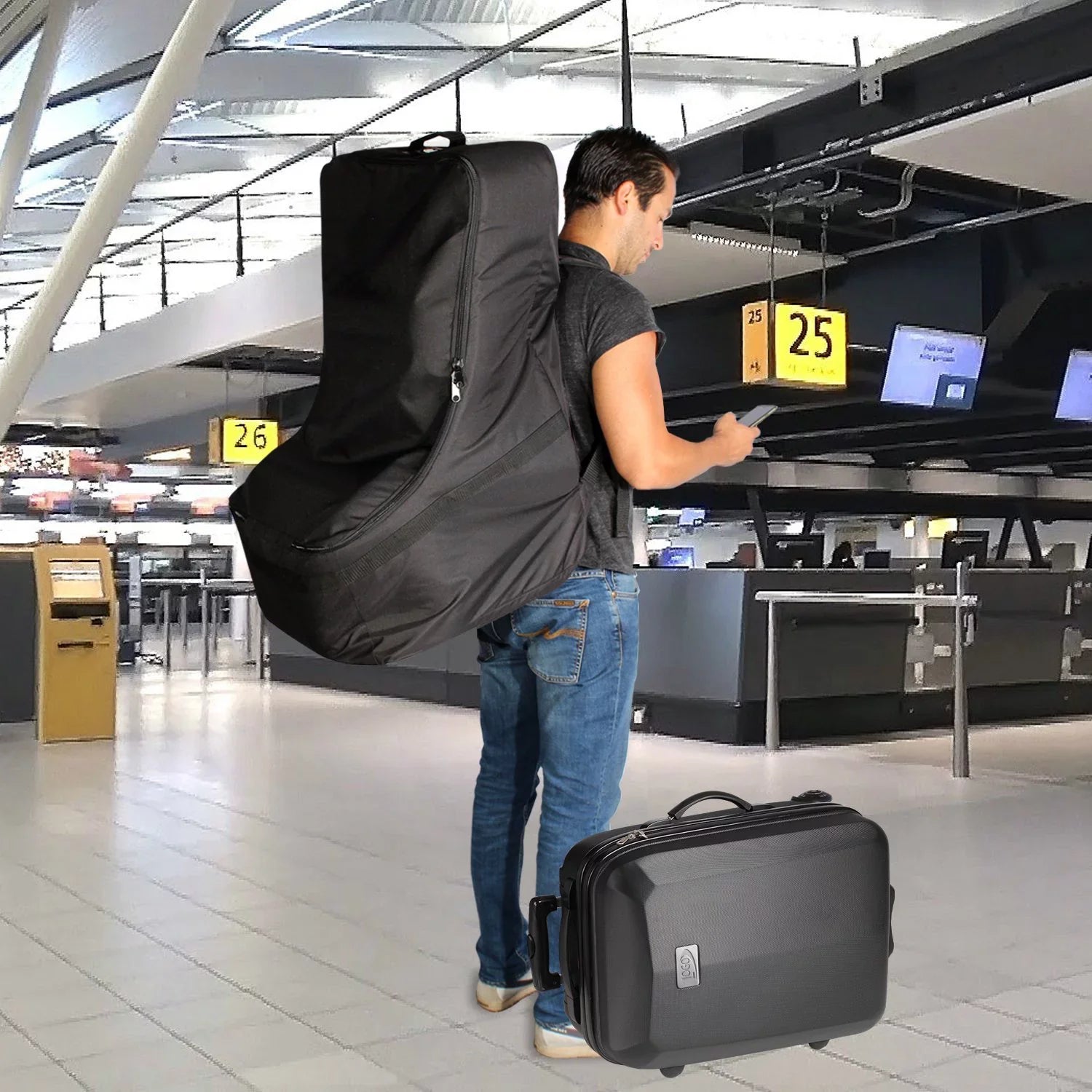 Universal Car GEAR Bag, Black, Travel KHOMO Seat