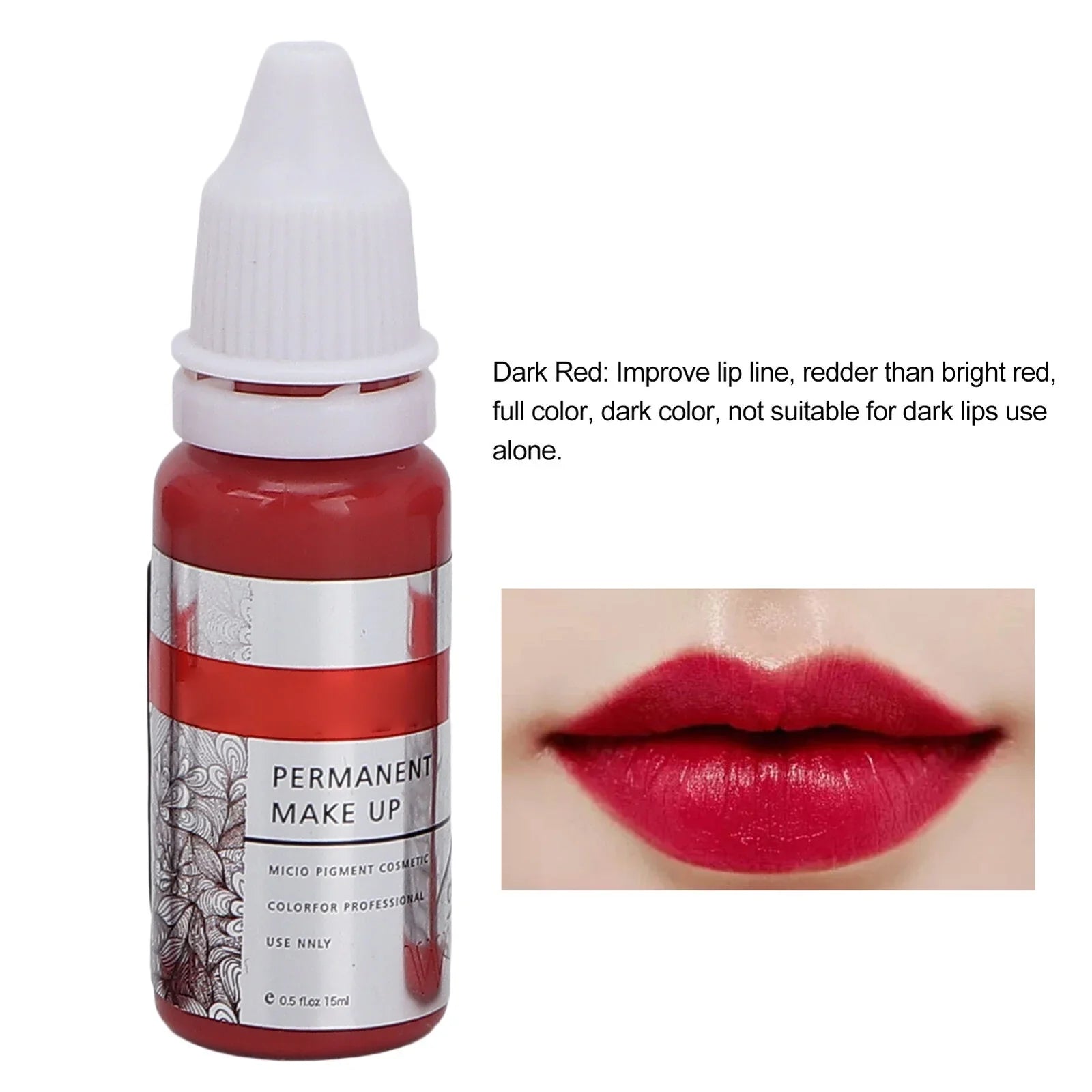 Pigment Ink Semi 120ml Lip Tattoo Color Permanent Microblading 8pcs Makeup