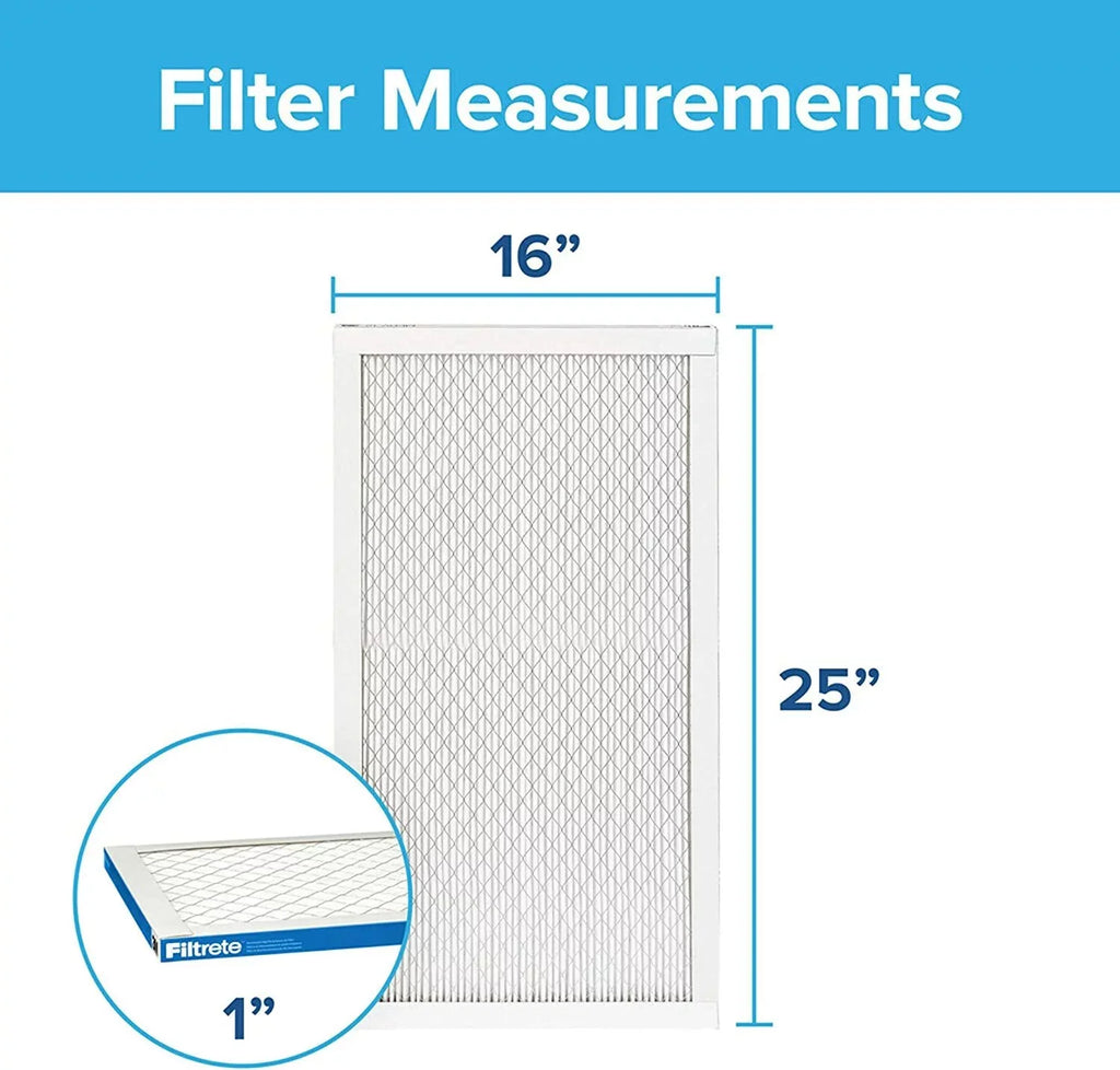 0.78 Ultimate 15.719 Healthy Allergen, MERV 16x25x1 MPR 2-Pack x dimensions Filtrete x Filter exact 24.72 13, Air Living 1900
