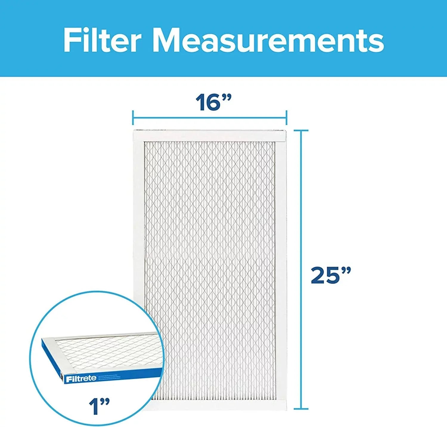 0.78 Ultimate 15.719 Healthy Allergen, MERV 16x25x1 MPR 2-Pack x dimensions Filtrete x Filter exact 24.72 13, Air Living 1900
