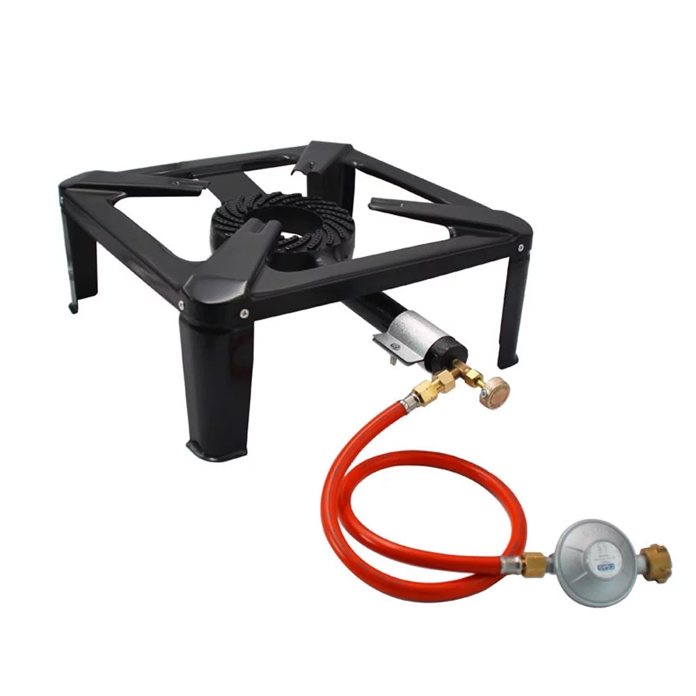 Propane , for Iron Gas Furnace Single Camping exterior Cooker Cast BBQ Walmeck Stove,