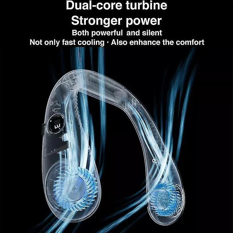 Rechargeable Bladeless Cooler Neck Usb Fan Neckband Cooling