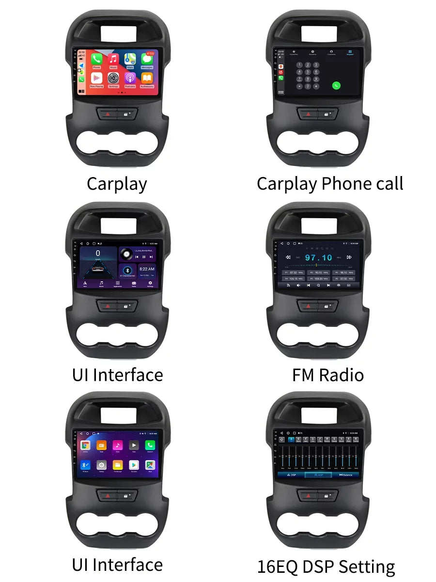 Auto Carplay inch Player Multimedia Bluetooth Stereo - GPS Android 2011 2016 Ranger Screen Radio Android Car 9 For Navi With