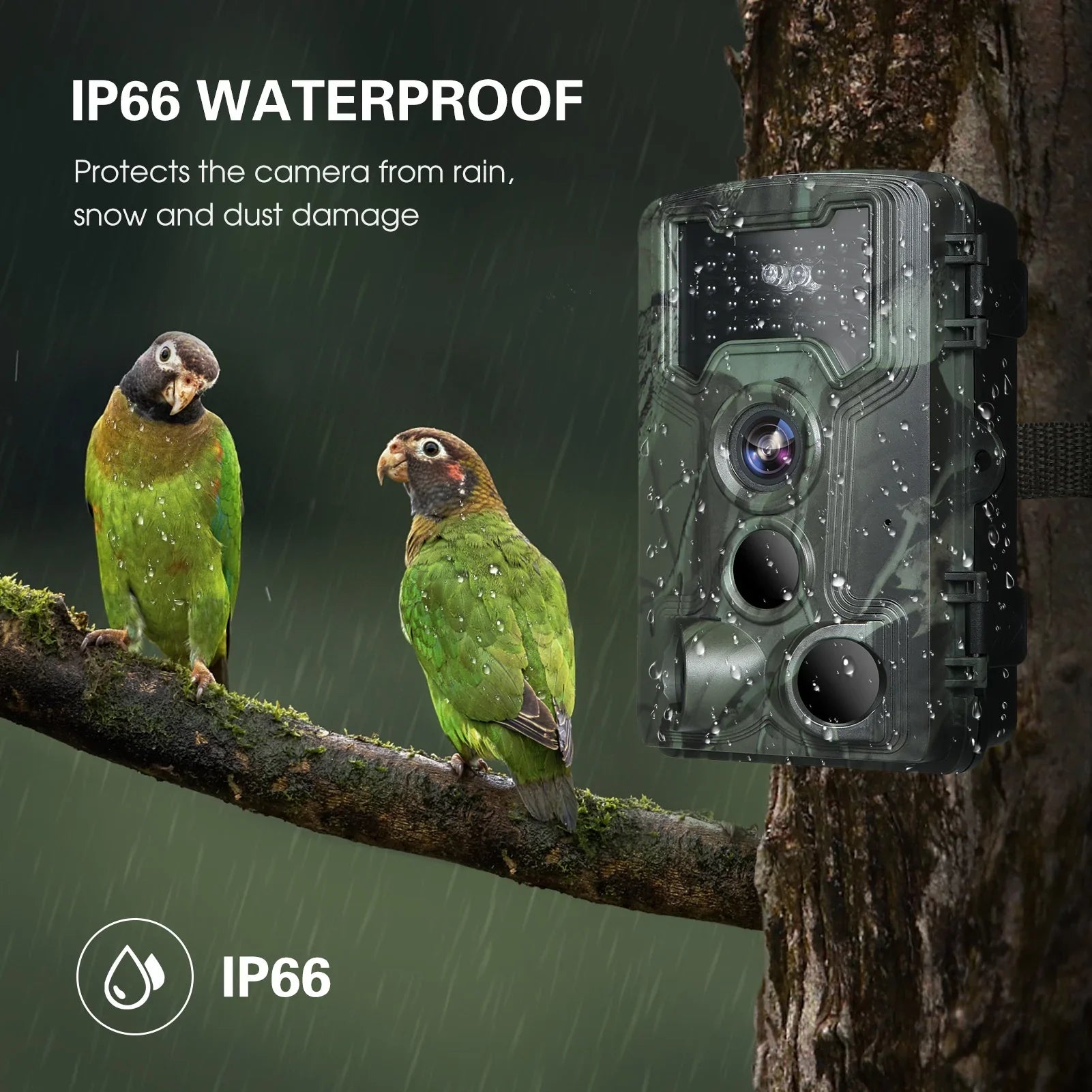 Vision Waterproof 36MP for Trail Camera and Night Wildlife Game Researching Camera,