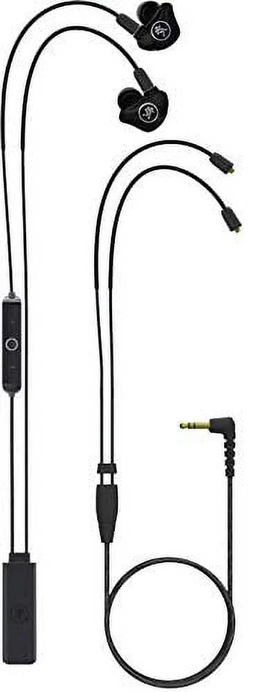 and Mackie Single Bluetooth & Series Adapter(MP-120BTA) In-Ear Driver Headphones with Monitors MP
