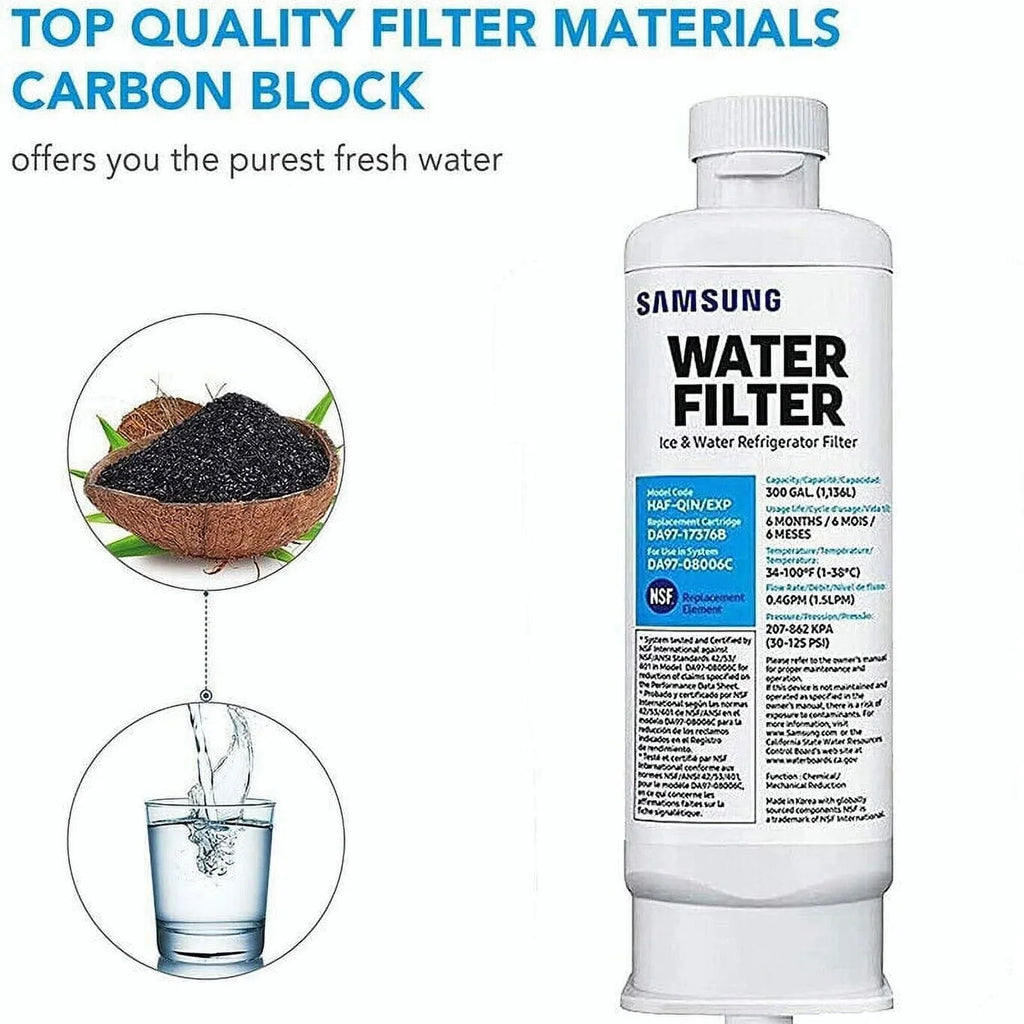 liquid HAF-QIN pcs 3 Refrigerator DA97-08006C DA97-17376B Filter