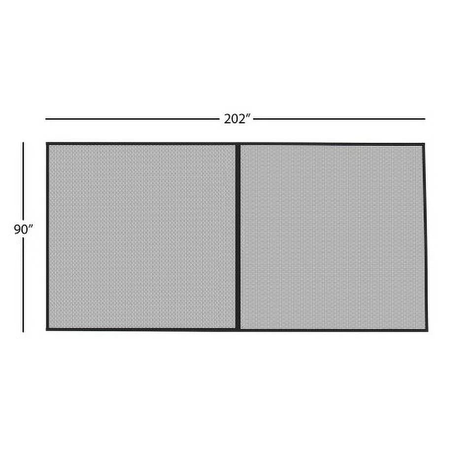 Door Pure Screen Lbs Mosquito Pack) Cover to 7.45 Net - Garages, Garage Garden Black Mesh 2-Car (1