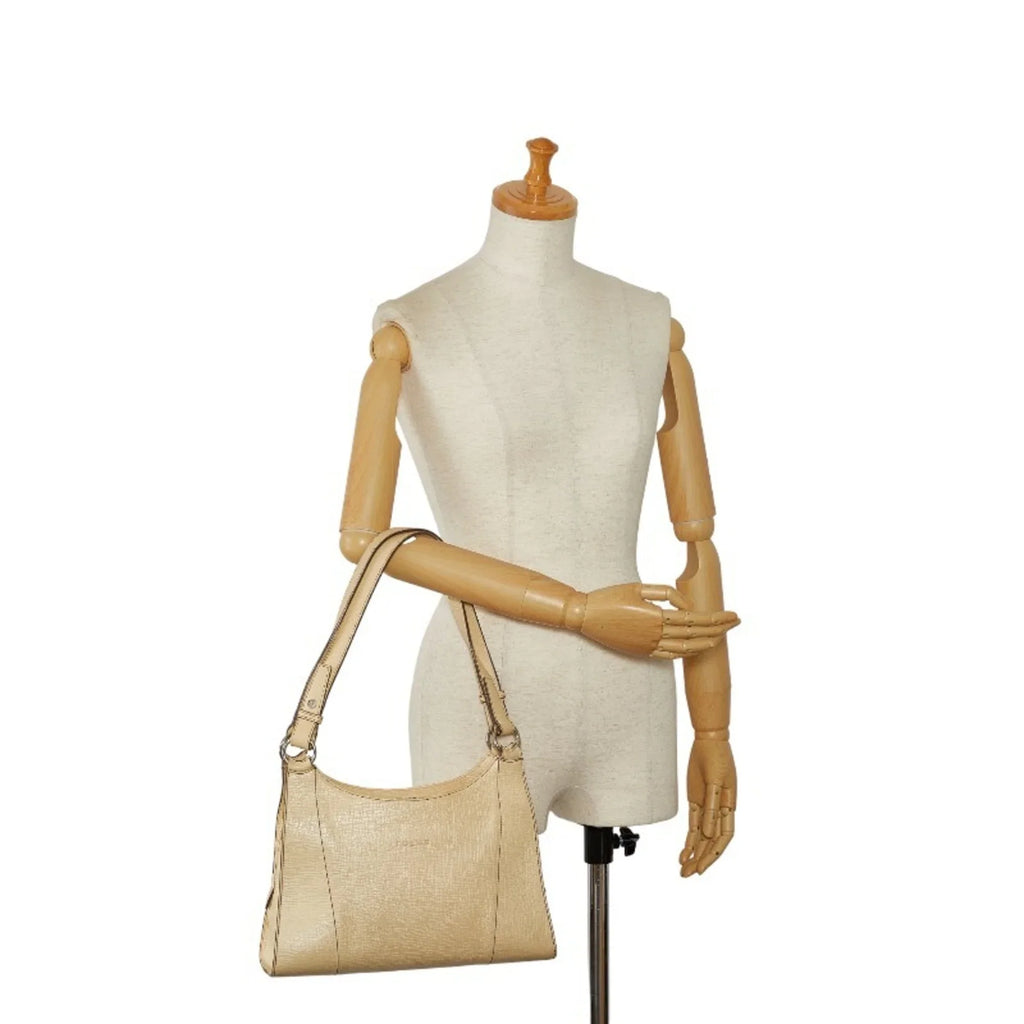 Ladies (Fair) Cream LOEWE White Yellow Leather Handbag Pre-Owned