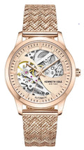 Kenneth KCWLL2235702 Women's Steel Automatic Cole Skeleton Stainless Watch