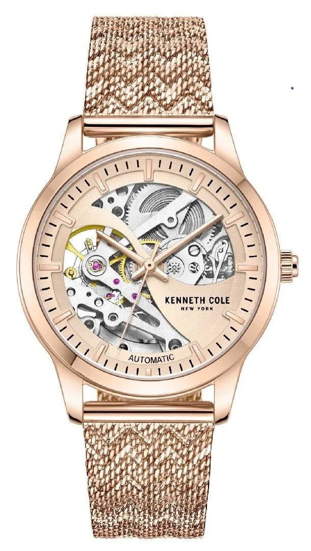 Kenneth KCWLL2235702 Women's Steel Automatic Cole Skeleton Stainless Watch