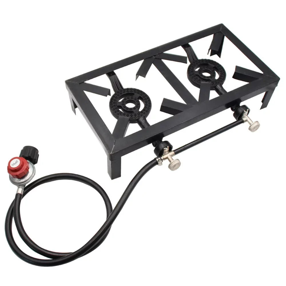 Double for Cast Stove Nebublu Gas Cooking BBQ ( Standard) Propane Patio Iron Camping