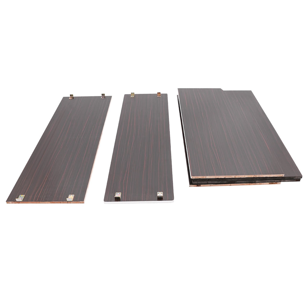Event Edging Cabinet 19.5x47.75x42.75in Foldable Portable Brown with bar Aluminum Black TOOL1SHOoo