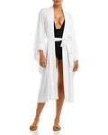 Norma Swim (XS, Cover-Up Kamali Midi Robe Women's White)
