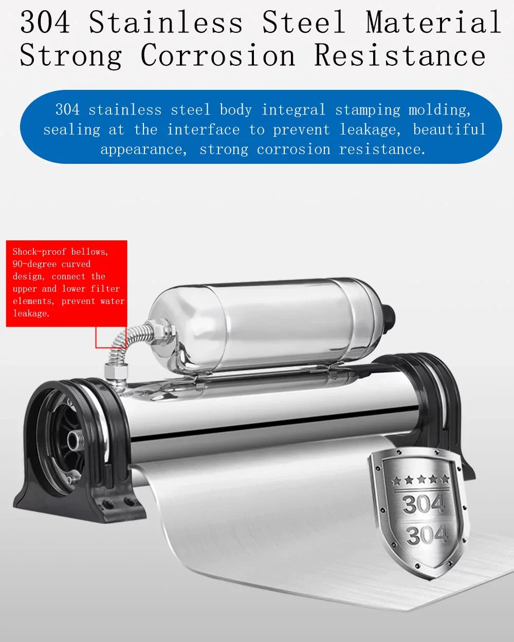 INTSUPERMAI liquid Formula Stainless Filter 1000L/H Steel Purification liquid Household Parent-child