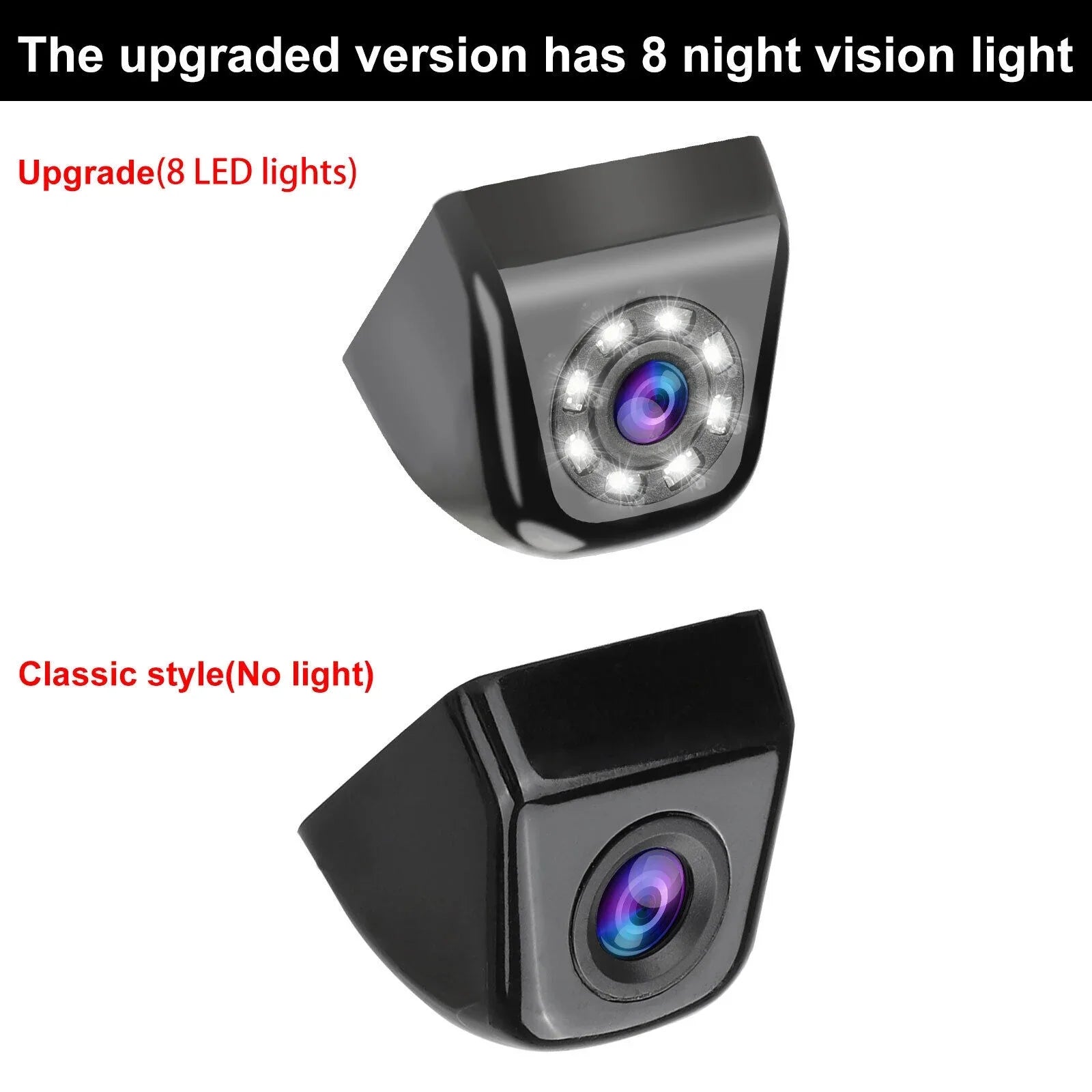 Parking Reverse Backup Rear Camera HD 170° View Vision 8LED Night Waterproof Car