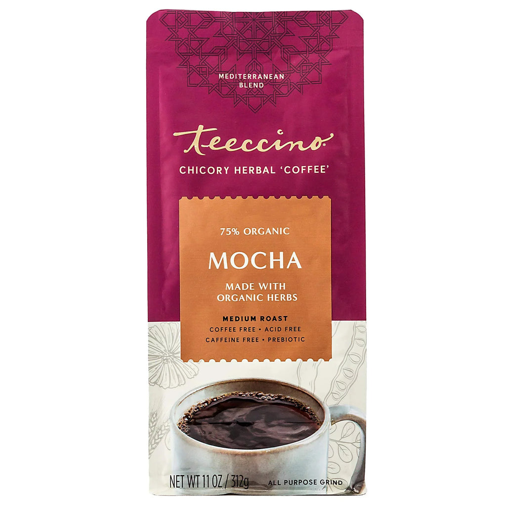 Medium Chicory ounce Teeccino 11 of Mocha Coffee 6) Herbal Ground, Roast (Pack