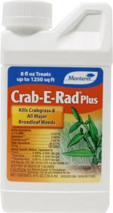 Plus Ounces Monterey Herbicide Weed Control, Crabgrass Crab-E-Rad 8